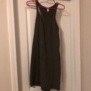 Olive green maternity dress